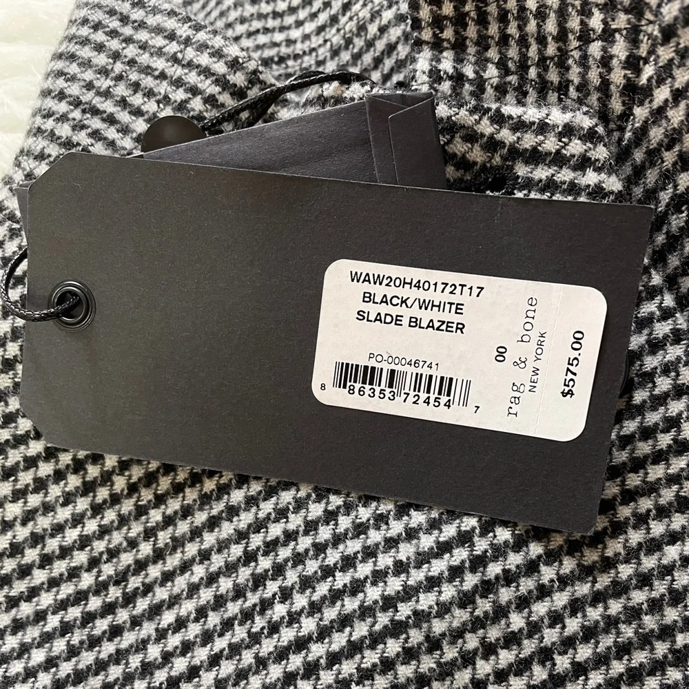 NWT $575 Rag Bone Slade Wool Blazer Jacker